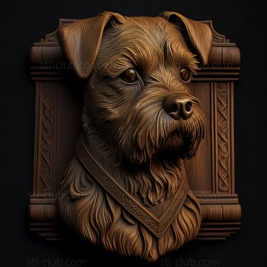 3D model st Border Terrier dog (STL)